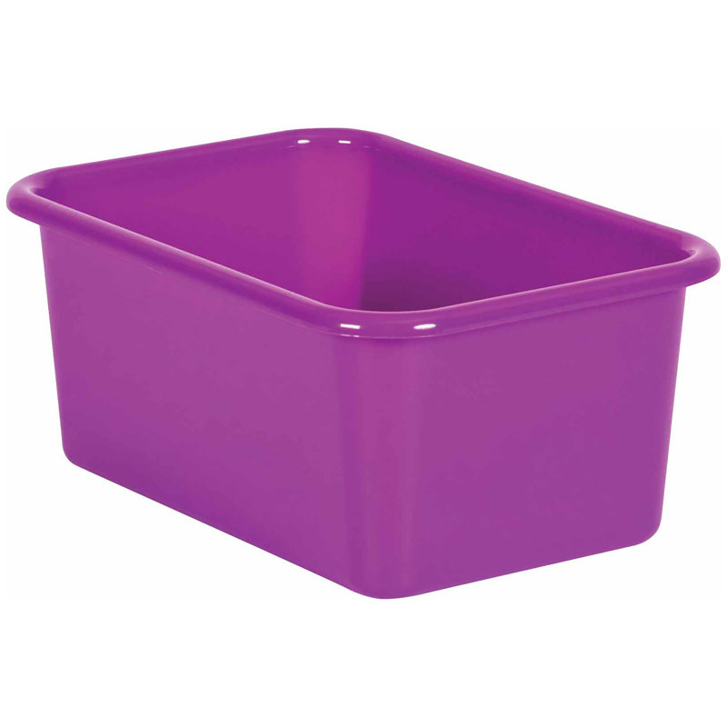 Ensemble de bacs en plastique, Mauve, H 3 po x l 11,5 po x P 14 po