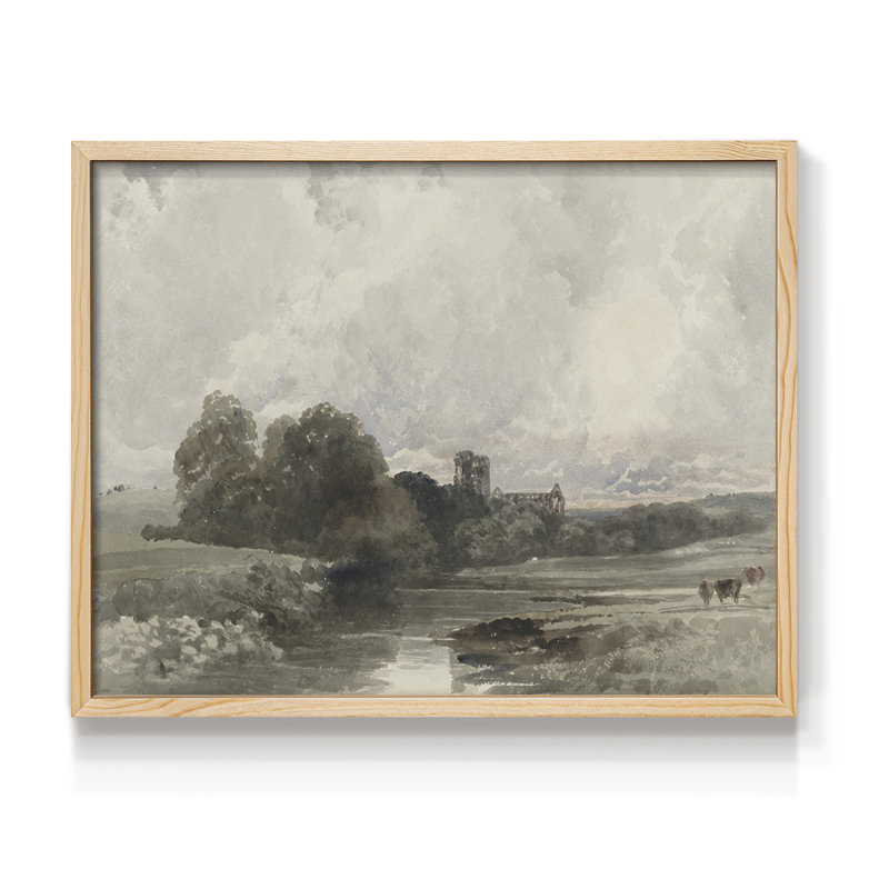 Paysages rétro-CECCXLII-impression encadrée - réaménageable, H 16 po x l 20 po, Naturel
