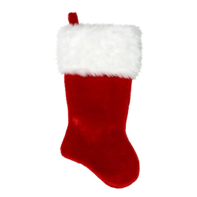 Chaussette de noël décorative super peluche