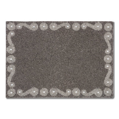 Silver Swirl Rectangular Placemat