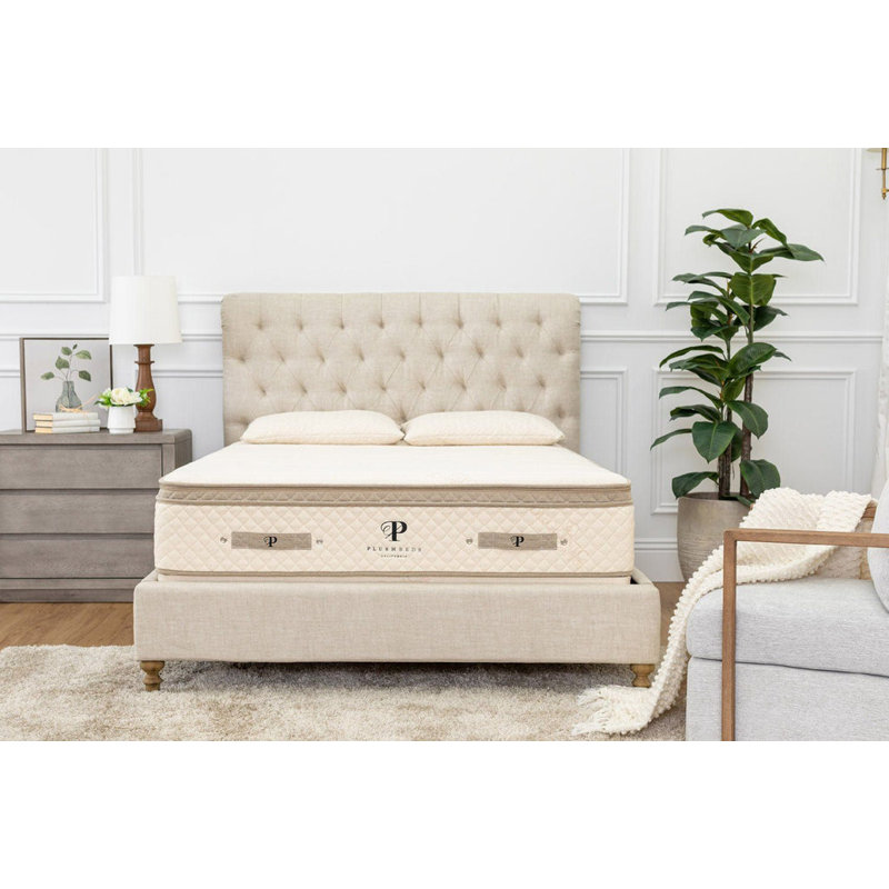 PlushBeds Luxury Bliss 12" Firm Hybrid Latex Mattress, Twin