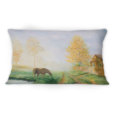 Coussin Grazing Horse
