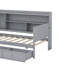 Lit de jour en bois avec 3 tiroirs, ports USB et bureau-292009041-292009047