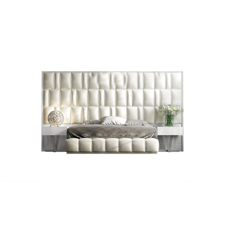 Annalya Upholstered Bed, Queen, High Gloss