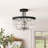 Single 3-light semi-recessed ceiling light 11.8” Finis