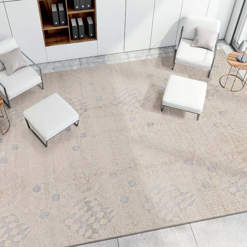 Moroccan Area Rug in Beige