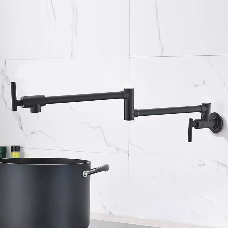 Robinet remplisseur mural, Noir mat