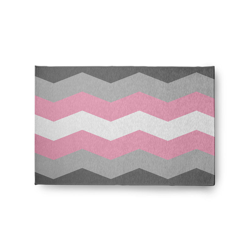 Cyna Chenille Chevron Indoor Rug, Rectangle 2' x 3'