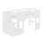 Wood Castle Bed Frame With  Storage Staircase, Windows And Guardrail-678930608
