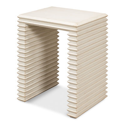 Table de bout en bois massif empilable