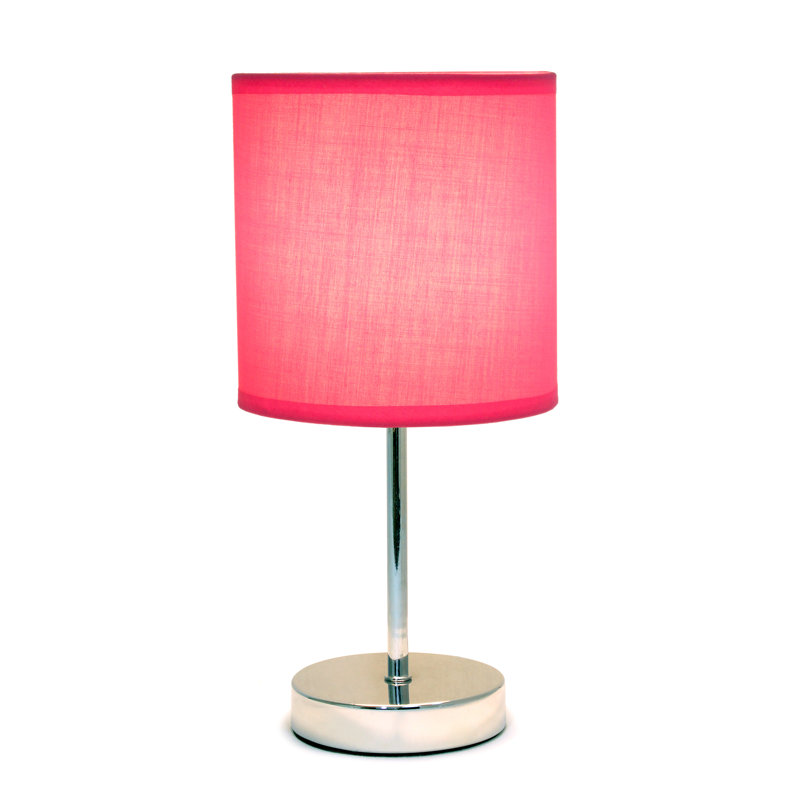 Lampe de table chromée 11 po Amandev, Gris, Non, Oui