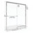 44'' - W x 65.5'' H Bypass Door Semi-Frameless Shower Door with-16481975-16481974