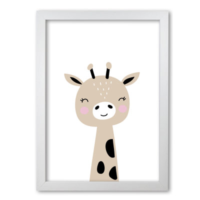 Scandi Brown Giraffe - Print