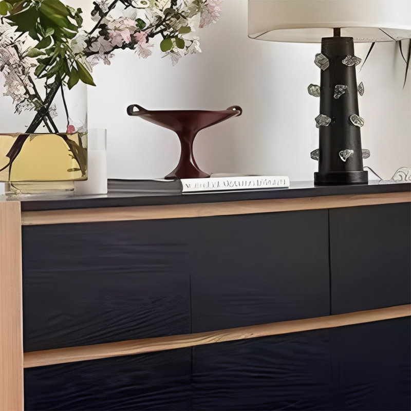 Console rétro avec tiroirs Retro, H 35,43 po x l 59,06 po x P 15,75 po