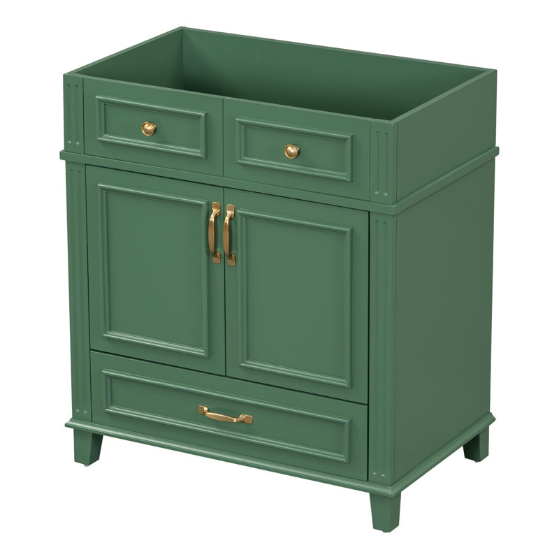 Armoire de rangement en bois massif, Vert