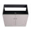 Meuble-lavabo autoportant avec lavabo et tablettes de rangement Hardrick