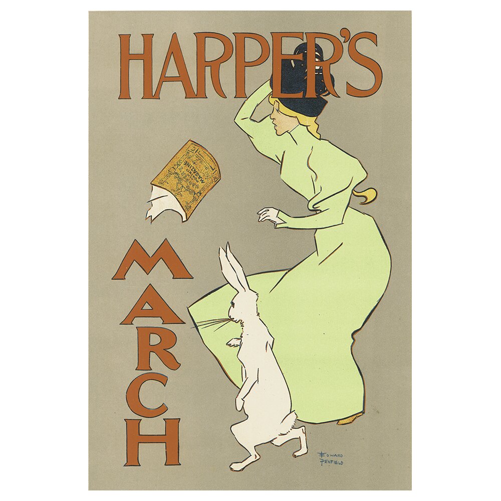 Leinwandbild Harper's March 1895 von Edward Penfiel