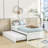 Mashud Twin Size Wood Platform Bed Frame with Trundle-680901638