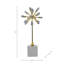Statue décorative Starburst avec base en marbre pour bureau - Décoration moderne pour le salon ou la maison - Bleu et blanc-911631085