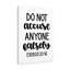 Don't Accuse Falsely Exodus 20:16 - Wrapped Canvas Print-1778737674