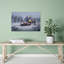New Year Winter Journey Playful Abstract Contemporary Forest Winter Wall Art Print 1 Piece Wrapped Canvas Wall Art-515445894
