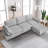 Oversized modern comfy comfy sofa with Ottoman-867979013