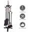 Leonie Steel Fireplace Tool Set-500760572-500760571