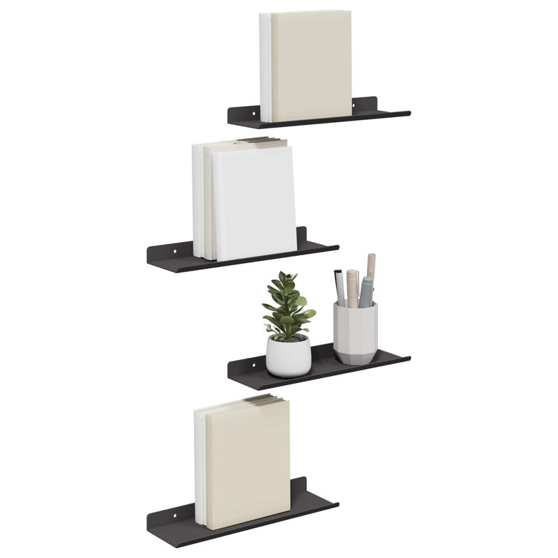 Steel Floating Shelf, Black