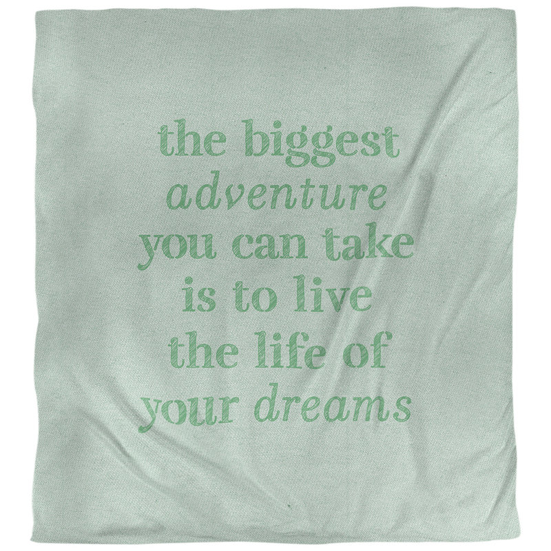 Housse de couette réversible simple Quotes, Housse de couette pour très grand lit, Vert