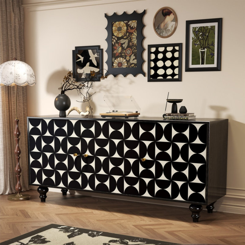 Multi-Functional Simple Style Sideboard