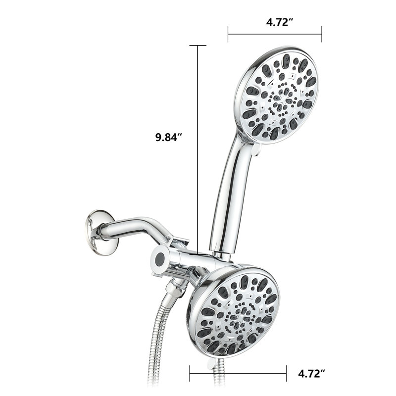 Dual Shower Head 1.8 GPM GPM, Chrome