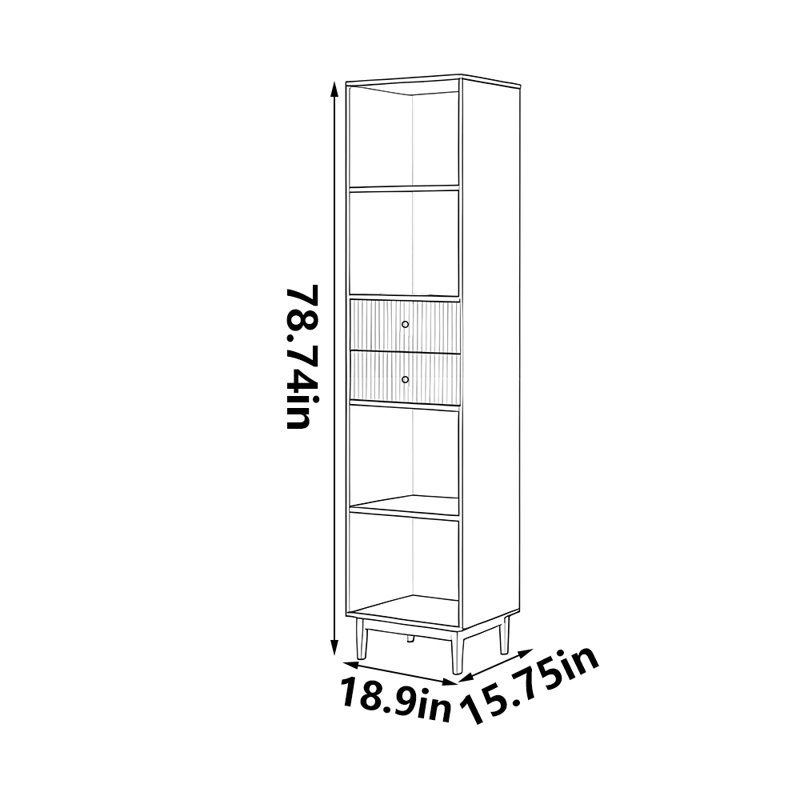 Modern practical bookcase