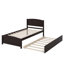 Lit plate-forme avec lit gigogne-658363911