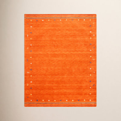 Danette Rust Hand-Loomed Wool Rug