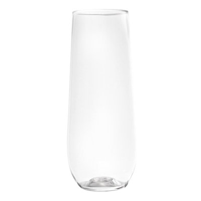 9 oz Flûtes à champagne transparentes en plastique transparent
