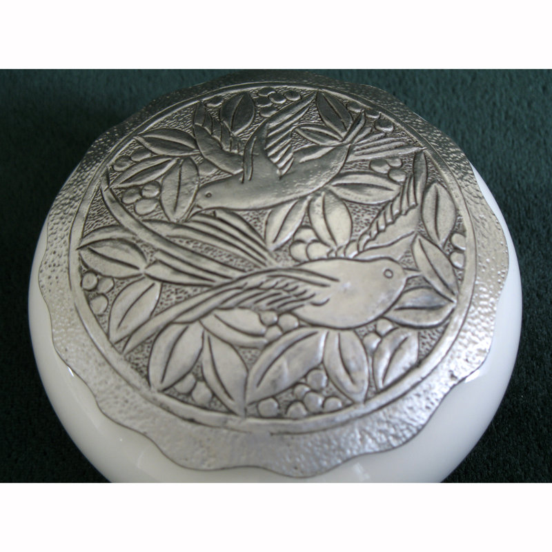 Boîte à accessoires rond en porcelaine