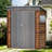 3*5ft Iron Combined Shed - Stylish & Build. Cedarwood With Waterproof Coating, Iron Accessories. Ventilation Ports Translucent Windows For Better Airflow . Construction, Easy Installation. Versatile
