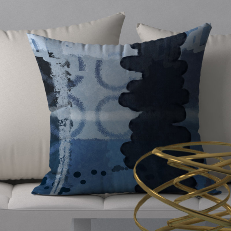Housse de coussin décorative carrée en épinette, H 18 po x l 18 po