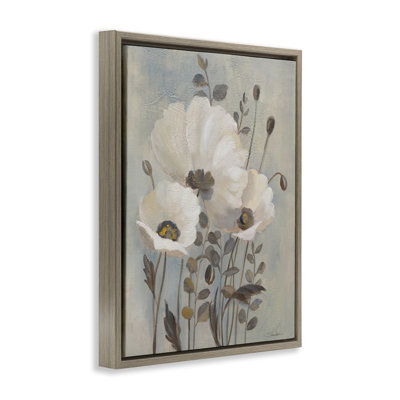Art mural sur toile flottant avec coquelicots traditionnels traditionnels par Silvia Vassileva