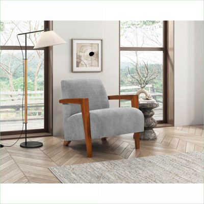 Chaise d'appoint moderne gris ardoise, siège en mousse moelleuse, structure en bois massif, chaise simple pour adultes, mobilier de chambre à coucher, 1 pièce