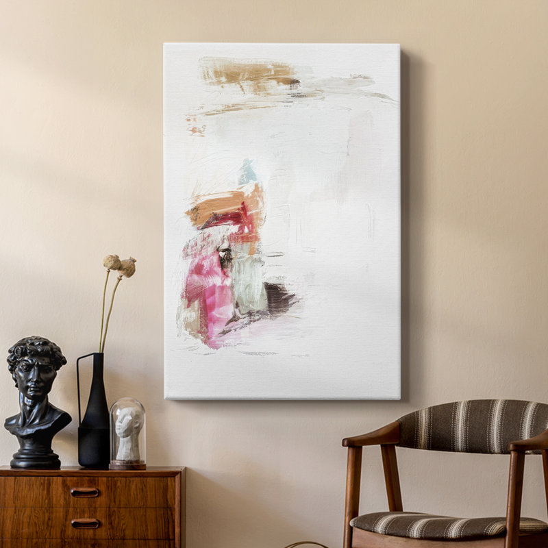 Minimal Fuchsia Markings II - galerie sur mesure, H 18 po x l 12 po