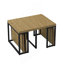 Table de salle à manger extensible de 23,62 à 118 po de longueur, table de salle à manger moderne extensible-1532850639