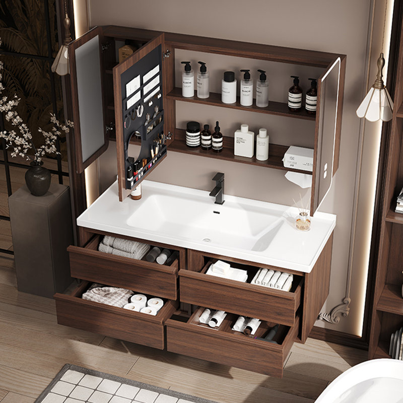 American style retro simple bathroom cabinet