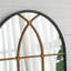 Miroir mural arqué noir et doré-770686161