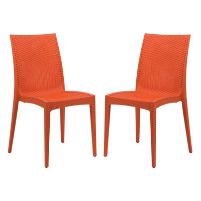 Weave Mace Indoor/Outdoor Dining Chair - Set of 2