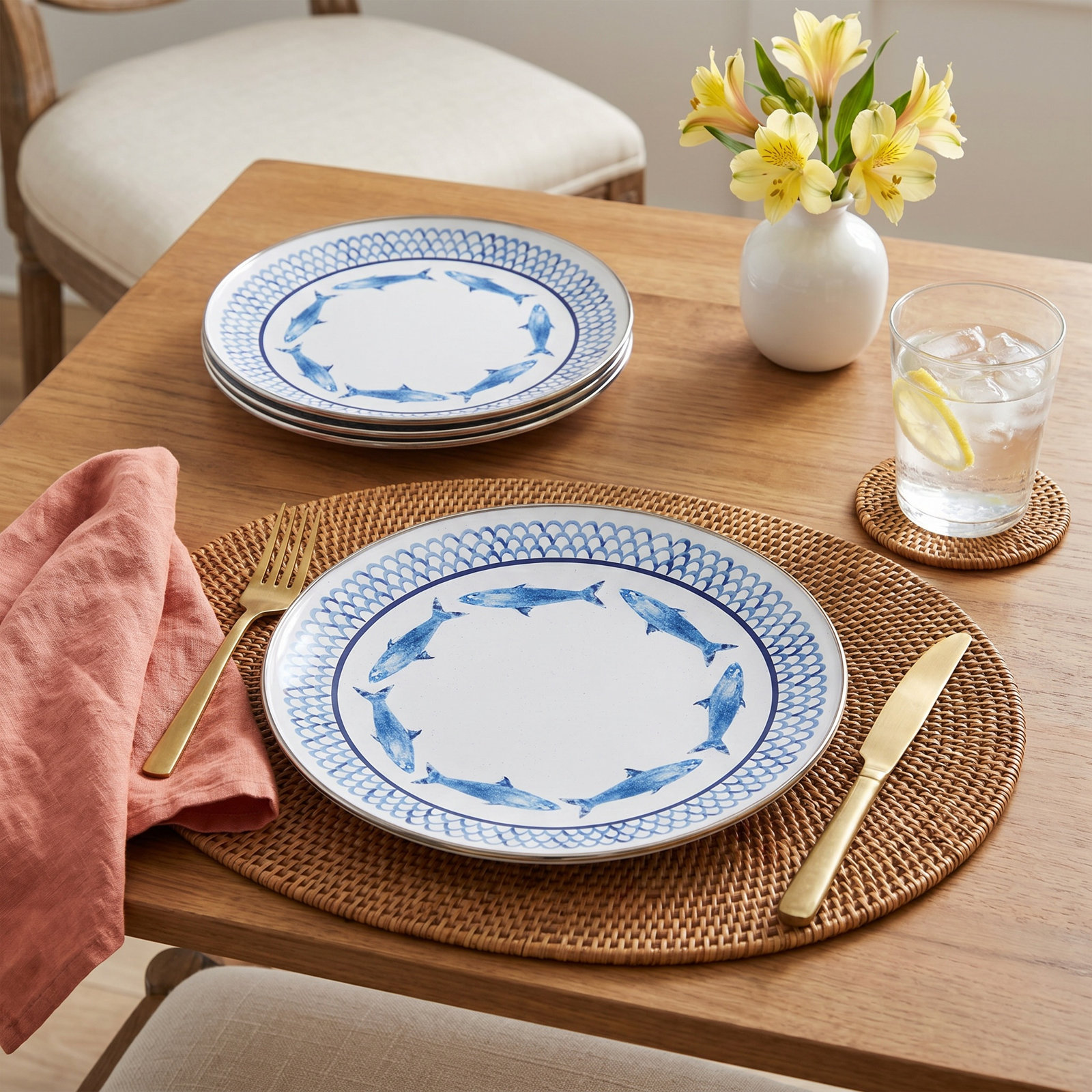Fish Camp 11" Dinner Plate