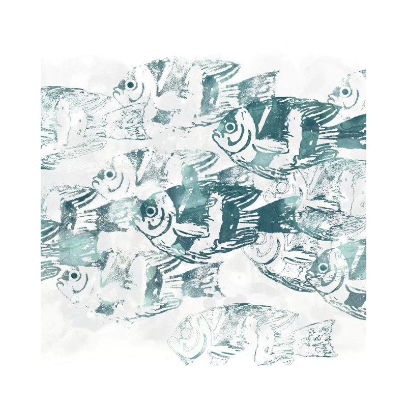Sealife Batik III by June Erica Vess - Wrapped Canvas Print, 66.04 cm H x 66.04 cm W x 3.175 cm D