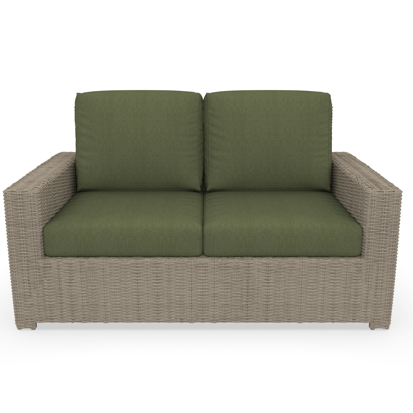 Henri 61" Sunbrella® Patio Loveseat, Canvas Fern