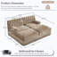 Canapé de style Chesterfield à jupe de pampille, combinaison libre-1428611827