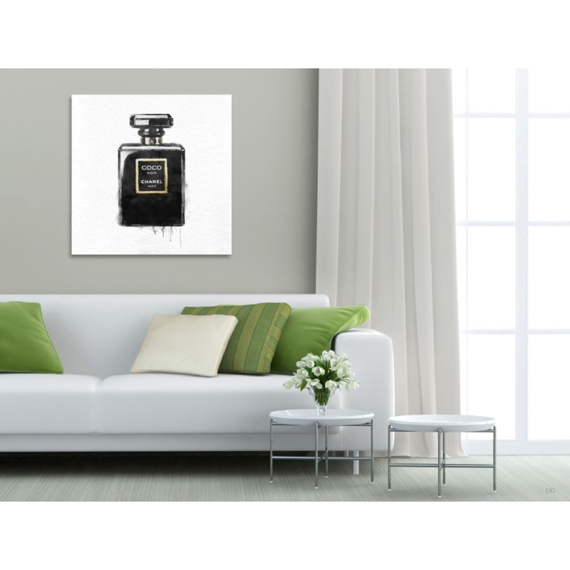 Noir II - peinture sur toile, H 12 po x l 12 po, Toile tendue